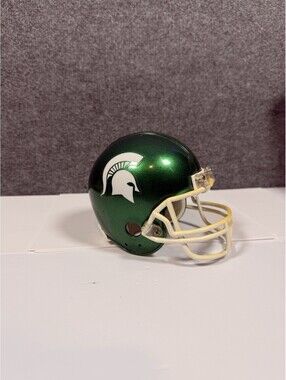 Michigan State University Mini Riddell Football Helmet Green Alternate MSU